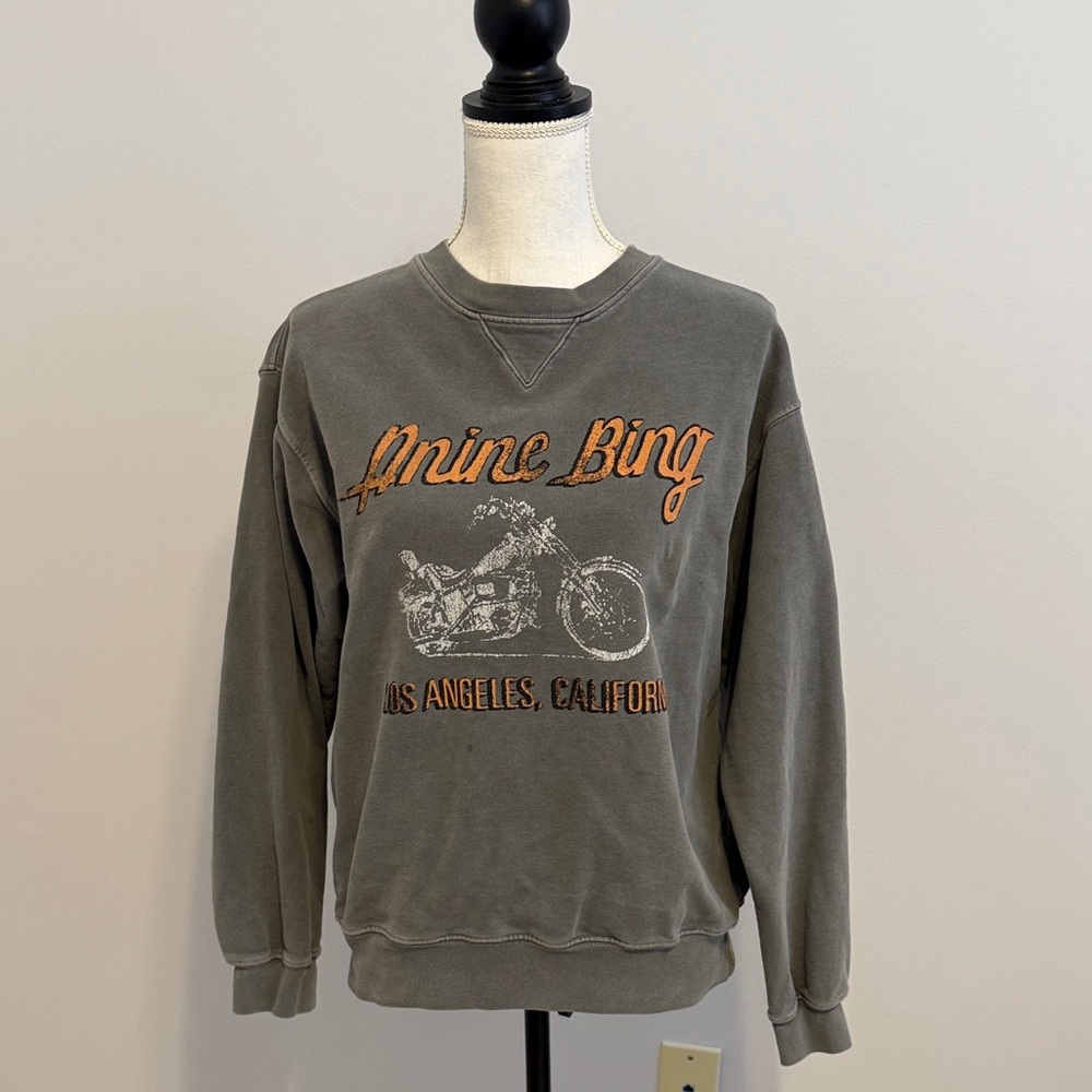Anine Bing Motorcycle sweatshirt SZ S